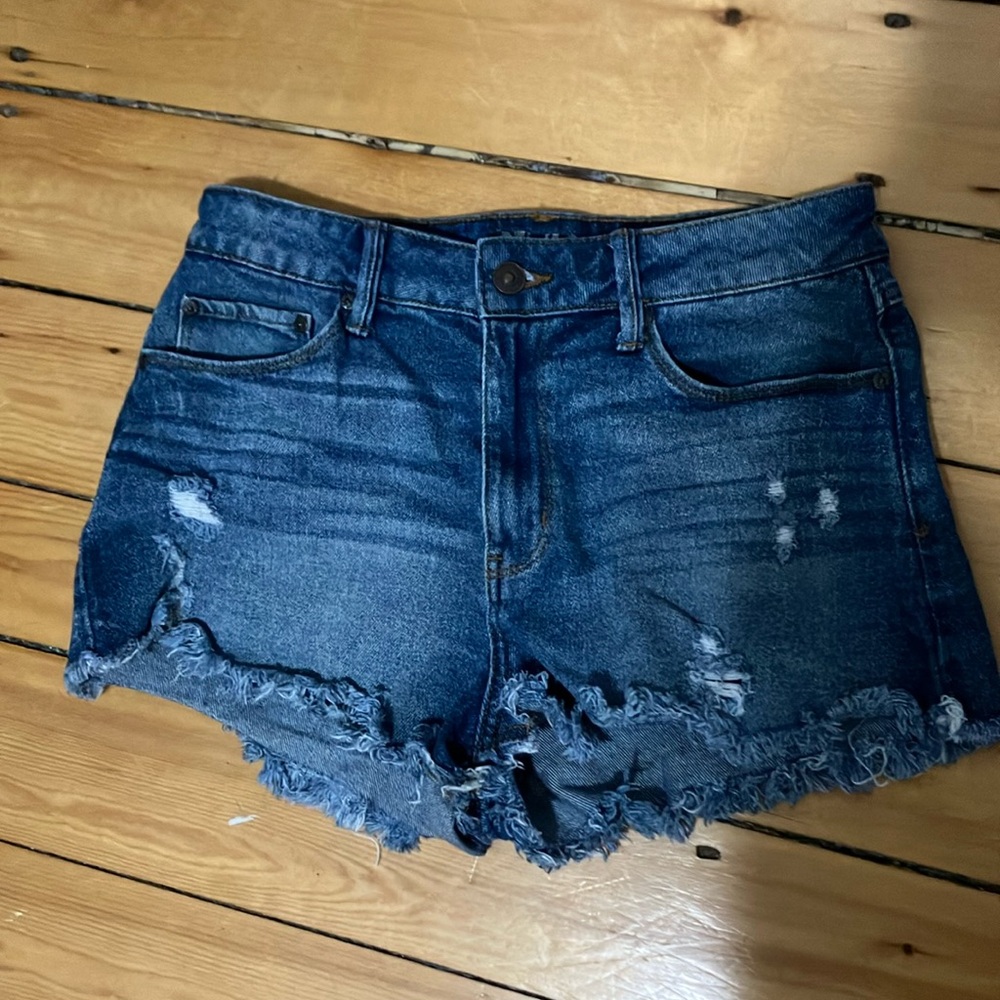 Ripped Jean Shorts